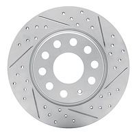 830-74031R Geoperformance Drilled/Slotted Brake Rotor, Fits Select Multiple Makes/Models, Position: Rear Right