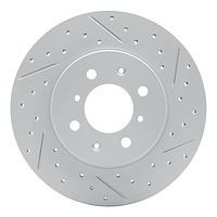 830-76088R Geoperformance Drilled/Slotted Brake Rotor, 2012-2018 Lexus/Toyota/Scion, Position: Front Right
