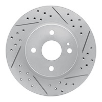 830-80050R Geoperformance Drilled/Slotted Brake Rotor, 2011-2015 Ford/Lincoln/Mercury/Mazda, Position: Front Right