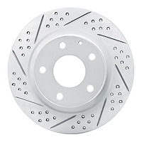 830-80051L Geoperformance Drilled/Slotted Brake Rotor, 2014-2021 Ford/Lincoln/Mercury/Mazda, Position: Rear Left