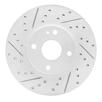 830-91003L Geoperformance Drilled/Slotted Brake Rotor, 2016-2020 Multiple Makes/Models, Position: Front Left