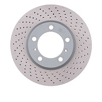 920-02068D GEOMET Drilled Hi-Carbon Alloy Brake Rotor [Coated], 2013-2016 Porsche, Position: Right Front