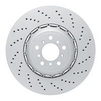 920-31116DA GEOMET Drilled Hi-Carbon Alloy Brake Rotor [Coated], 2012-2019 BMW, Position: Right Front