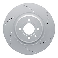 920-84000 GEOMET Drilled Hi-Carbon Alloy Brake Rotor [Coated], 2005-2011 Lotus, Position: Front,Rear