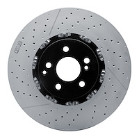 930-63164A GEOMET Drilled/Slotted Hi-Carbon Alloy Brake Rotor [Coated], 2007-2016 Mercedes-Benz, Position: Front