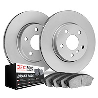 9502-73060 GEOMET Brake Rotors w/5000 Advanced Brake Pads Kit, Fits Select Audi/Volkswagen, Position: Front