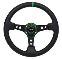 SW001GR Pilotta Deep Dish Steering Wheel [Green]