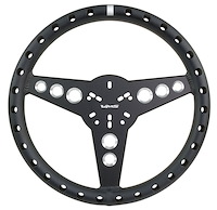 SW005MB Fury Machined Aluminum Ultra Lightweight Racing Steering Wheel [Black]
