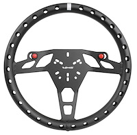 SW015BK Gladiator Machined Aluminum Ultra Lightweight Racing Steering Wheel [Black]