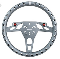 SW015GM Gladiator Machined Aluminum Ultra Lightweight Racing Steering Wheel [Gunmetal]