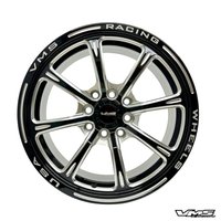 Jayhawk Wheel, 15x7, 4x100/114.3, Black Milling, Fits Select Honda Civic, CRX, Acura Integra