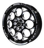 VWMO008 Modulo Wheel, Size: 15" x 3.5", Bolt Pattern: 4 x 100 mm & 4 x 4 1/4" (107.95 mm) [Finish: Gloss Black Milled]