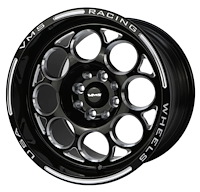 VWMO013 Modulo Wheel, Size: 15" x 10", Bolt Pattern: 4 x 100 mm & 4 x 4 1/4" (107.95 mm) [Finish: Gloss Black Milled]