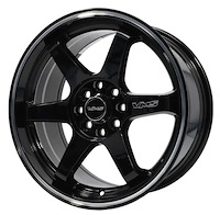 VWSH009 Superhawk Wheel, Size: 16" x 7.5", Bolt Pattern: 5 x 4 1/2" (114.3 mm) [Finish: Gloss Black Milled]