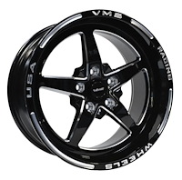 VWST011 V-Star Wheel, Size: 17" x 9", Bolt Pattern: 5 x 100 mm [Finish: Gloss Black Milled]