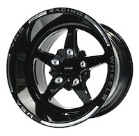 VWST020 V-Star Wheel, Size: 15" x 10", Bolt Pattern: 5 x 4 3/4" (120.65 mm) [Finish: Gloss Black Milled]