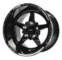VWST085 V-Star Wheel, Size: 15" x 10", Bolt Pattern: 4 x 100 mm & 4 x 4 1/4" (108 mm) [Finish: Gloss Black Milled]