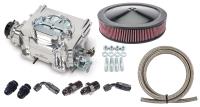 625 cfm Street Demon Carburetor, Fittings & Hose Kit - Burnished Finish