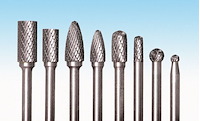 11779 Dual-Cut Carbide Burr Set, 1/4 in. Shank, Set of 8