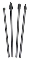 11916 Long Reach Carbide Burr Set, 4-Piece