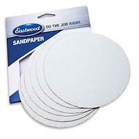 15147 Contour PSA Sandpaper, 6 in. Round, 180-Grit Pack