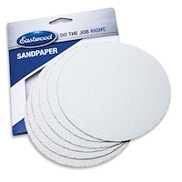 15741 6 in. Film Backed Sandpaper, Hook & Loop, 1200-Grit, Set of 5