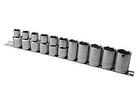 32167 Metric Shallow Socket Set, 1/2 in. Drive, Set of 11