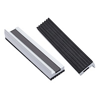 56473 Yost Model MR-350 5 in. Magnetic Aluminum Jaw Cap w/ Rubber Surface