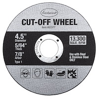 65377 4.5 in. x 5/64 in. Cut Off Wheel, 7/8 Arbor, Set of 5