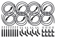 551083-PR0 Pro 40 Ohm Universal Spark Plug Wire Set for Remote Coil Mounts [GM LS/LT Engines]