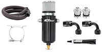551084-10AN Remote Oil Catch Can Kit [Dual Inlet, -10AN, Black]