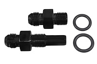 551124B Transmission Adapter Fitting Set -6AN to 1/4 in. NPSM Set for GM 4L80E [Black Anodized]