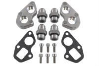 551755-REM Gen V LT Remote Water Pump Mounting Plates Kit w/ -12AN Adapters LT1 L83 L86