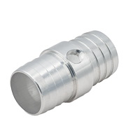 AN627-24x125 Hose Barb Coupler 1.5 in. to 1.5 in. with 1/8 in. NPT Port [Billet Aluminum]