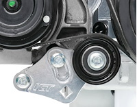 TEN-LS002M Billet Manual A/C Belt Tensioner 4-Rib for 1999-2014 GM Truck LS Engines [Aluminum]
