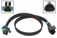 Oxygen Sensor Wire Extension for 2008-2013 Chevy Corvette C6 - GM LS Black Trapezoid Connector [24 in. length]