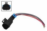 Oxygen Sensor Male Wire Pigtail for 2008-2013 Chevy Corvette C6 - GM LS Black Trapezoid Connector