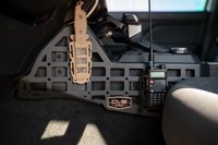 Center Console Molle Panels and Digital Device Mount, Fits Select Toyota Tacoma [Steel, Black Powder Coat]