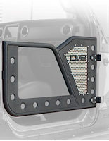 Front Rock Doors fits Select Jeep Wrangler JL 2/4-Door and Jeep Gladiator JT Models - Black Powder-Coated Finish
