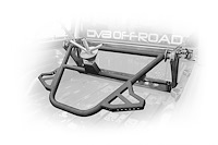 In-Bed Adjustable Spare Tire Carrier, Fits Select Jeep Gladiator JT [Steel, Black]