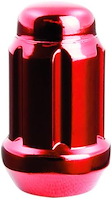 21128RD Small Diameter Acorn-Lug Kit, 12 mm x 1.25, Red