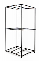GR999012B Display Rack 3 Tier, Black, Rack 20"