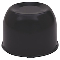 HC202STBC Hub Cover, 4.25" I.D., Closed-End, Short, Black