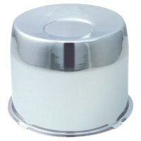 HC211ST Hub Cover, 5.1" I.D., Closed-End, Short, Chrome