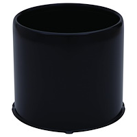 HC212BC Hub Cover, 5.1" I.D., Open-End, Black