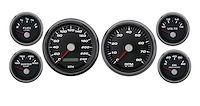 01649-01M Performance Series 6-Gauge Kit, Black, 3-3/8 in.