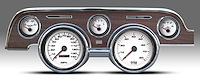 01717-03 Performance Series Direct-Fit Gauge Kit, Ford Mustang 67-68, White