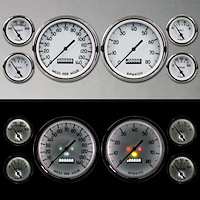 40659-93 1940 Series 6-Gauge Kit, White, 4-3/8 in.