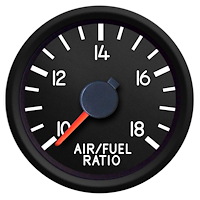 44191-01 Aviator Series Air/Fuel Ratio Gauge, Black, 2-1/16 in.