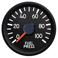 44197-01 Aviator Series Fuel Pressure Gauge, Black, 2-1/16 in.
